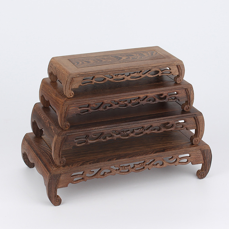 Florist Supply Vases - Natural Wooden Retro Small Table For