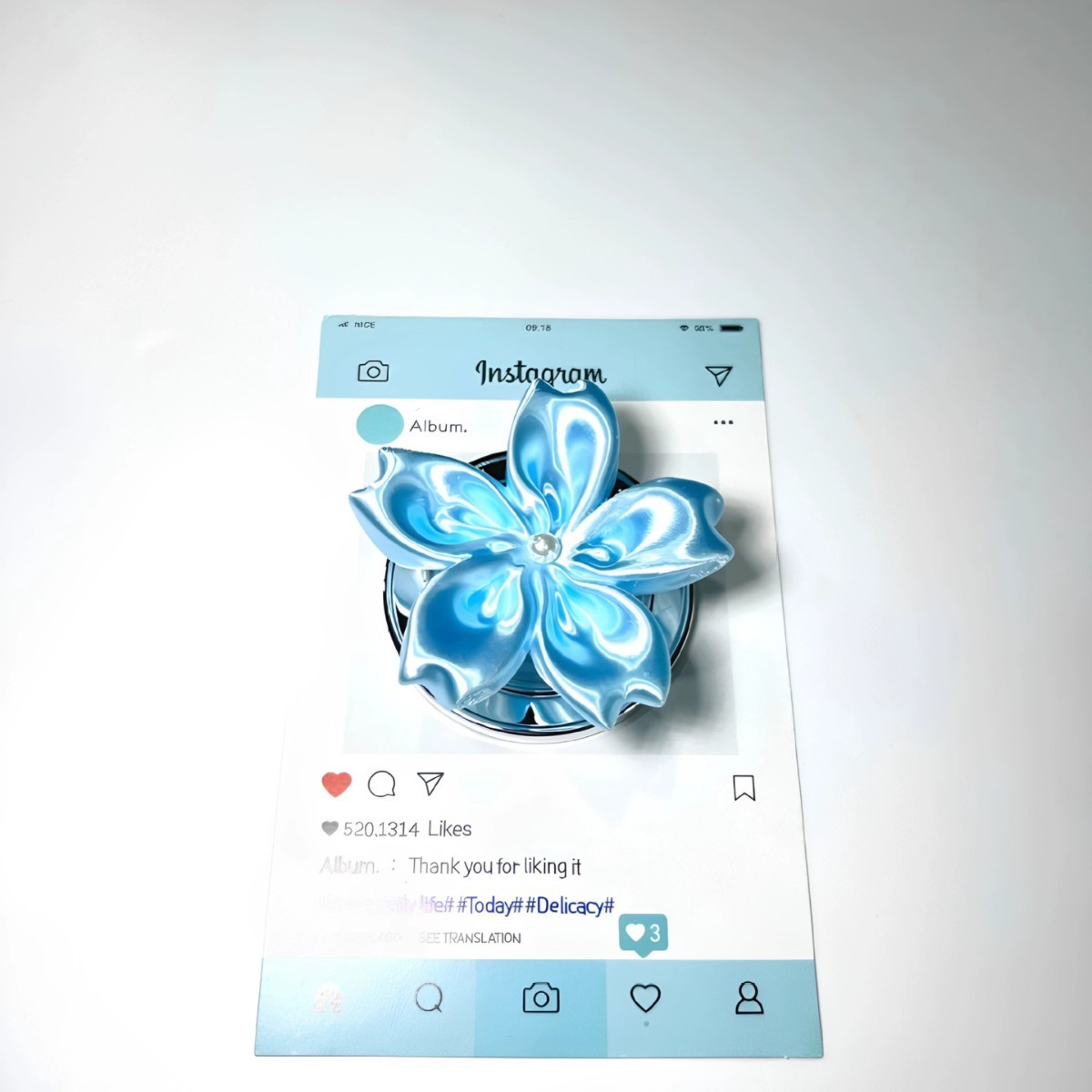 Satin Pearl Flower Magnetic Ph - Supply Florist recension och pris