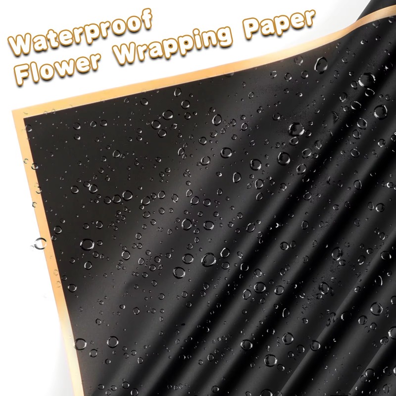 20 Sheets Black Flower Wrappin - Florist Flower Supply recension och pris