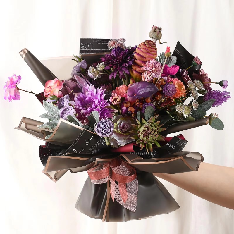 20 Sheets Black Flower Wrappin - Florist Flower Supply recension och pris