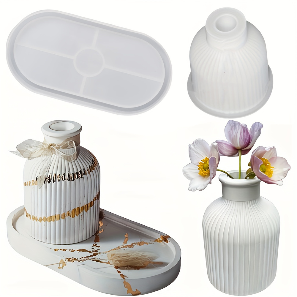 1/2pcs Vase Tray Silicone Mold - Florist Supply Vases recension och pris