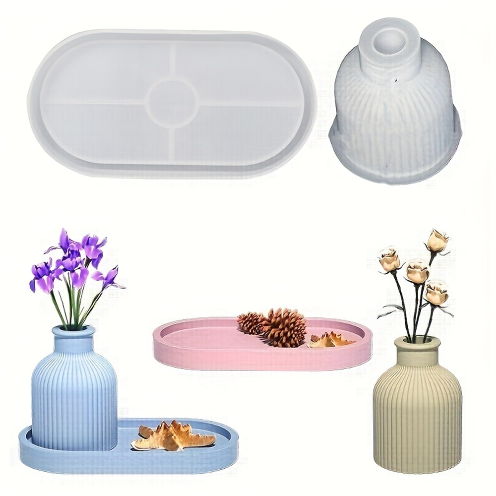 1/2pcs Vase Tray Silicone Mold - Florist Supply Vases recension och pris