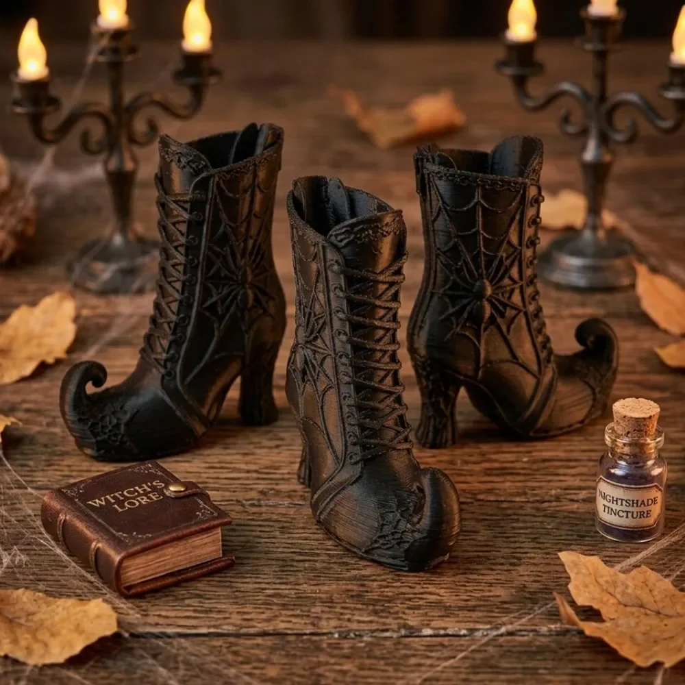 3/1PC Mini Gothic Witch Boot P - Florist Supply Vases recension och pris