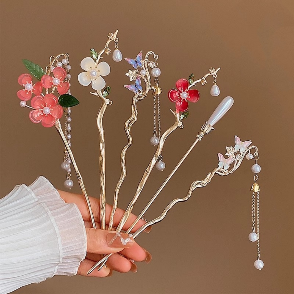 New Chinese style Flower Hairp - Supply Florist recension och pris