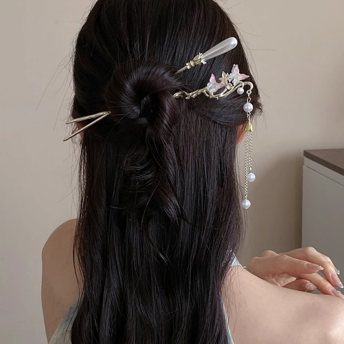 New Chinese style Flower Hairp - Supply Florist recension och pris