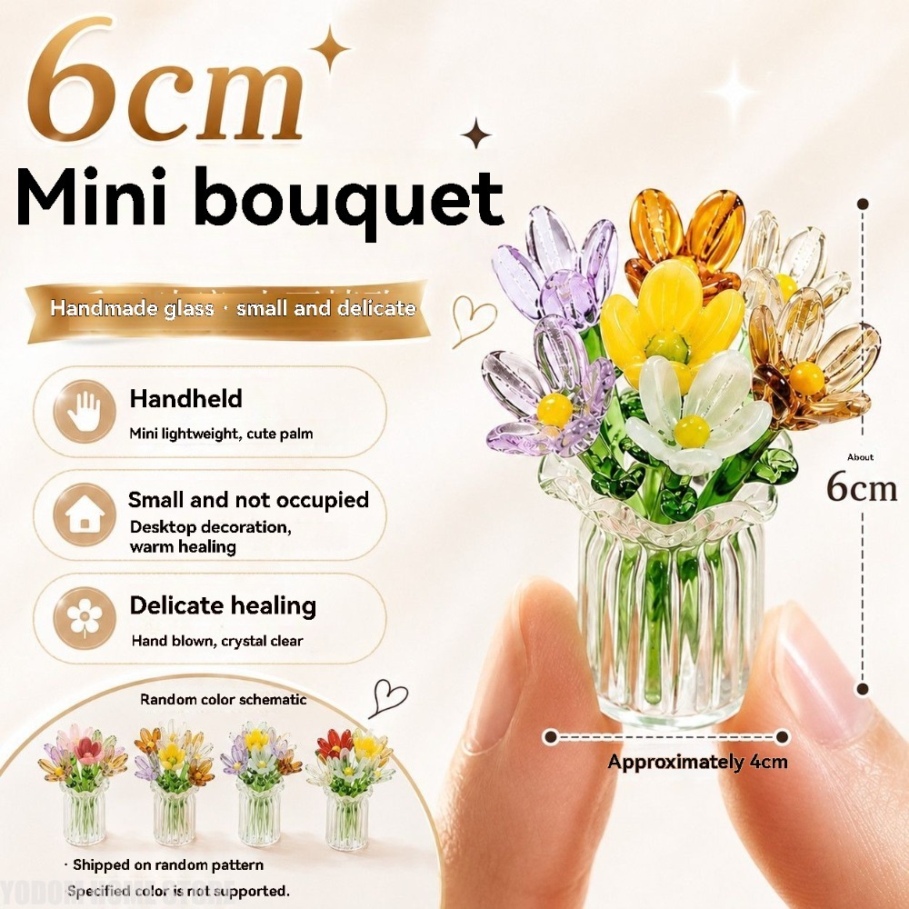 Handmade Colored Glass Flower  - Florist Supply Vases recension och pris