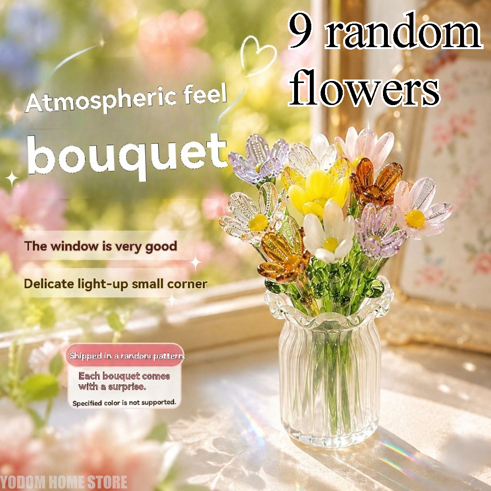 Handmade Colored Glass Flower  - Florist Supply Vases recension och pris