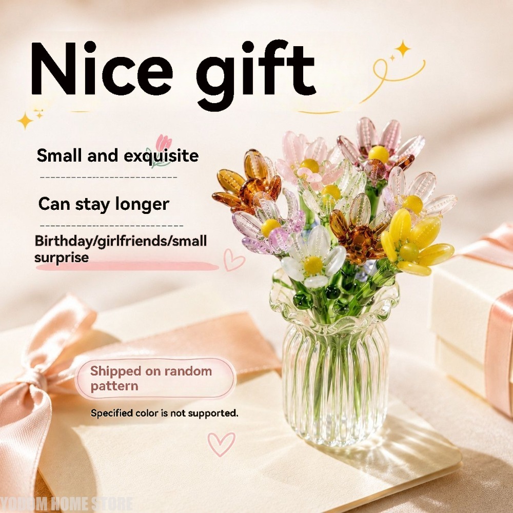 Handmade Colored Glass Flower  - Florist Supply Vases recension och pris