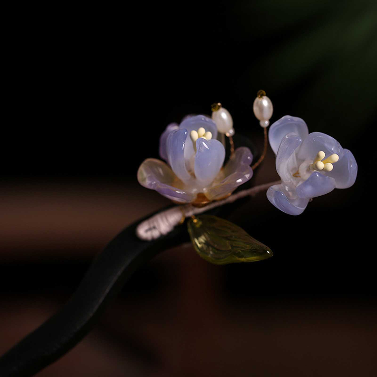 Vintage Wooden Flower Hairpin  - Supply Florist recension och pris
